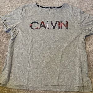 grey calvin klein shirt